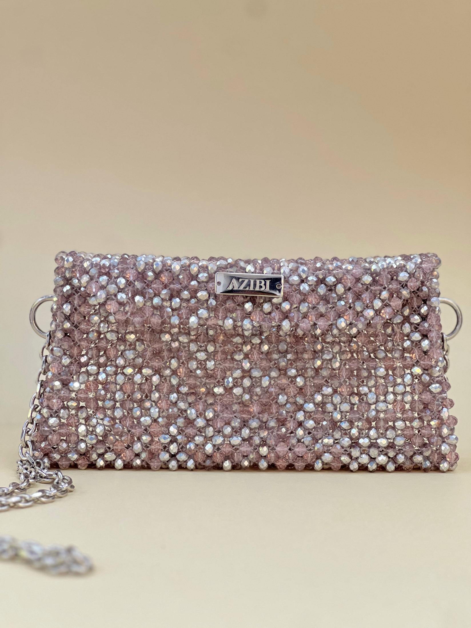 Azibi Ženska torba Noir, Sivo-roze