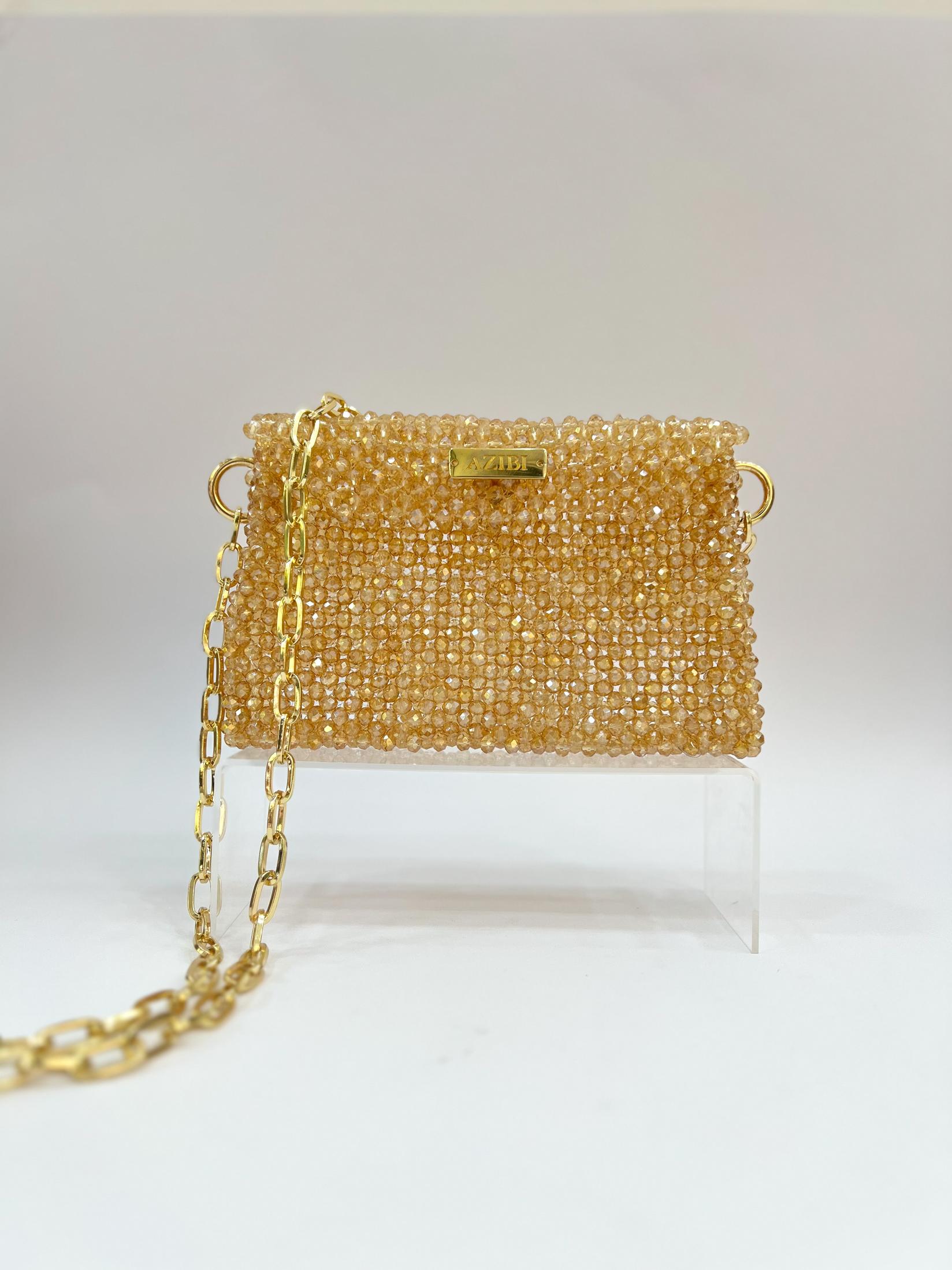 Azibi Ženska torba Nava, Zlatne boje