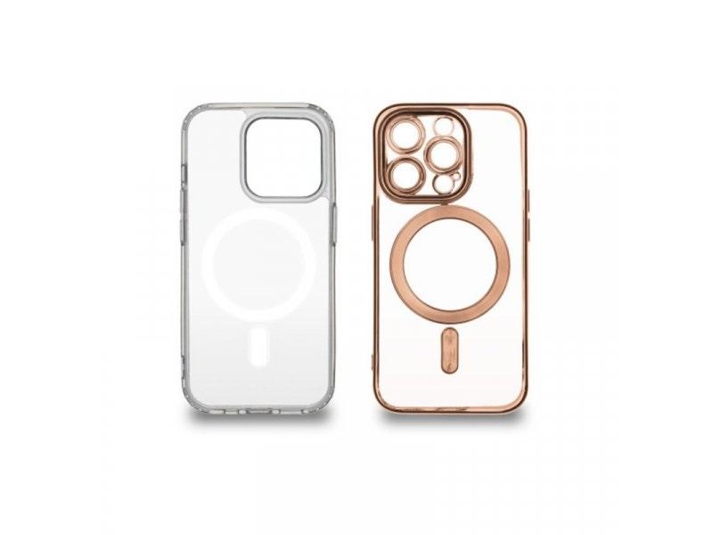 JUST IN CASE 2u1 Maske za mobilni telefon iPhone 15 Pro, Max, MAG MIX, Providne, Bronzane,