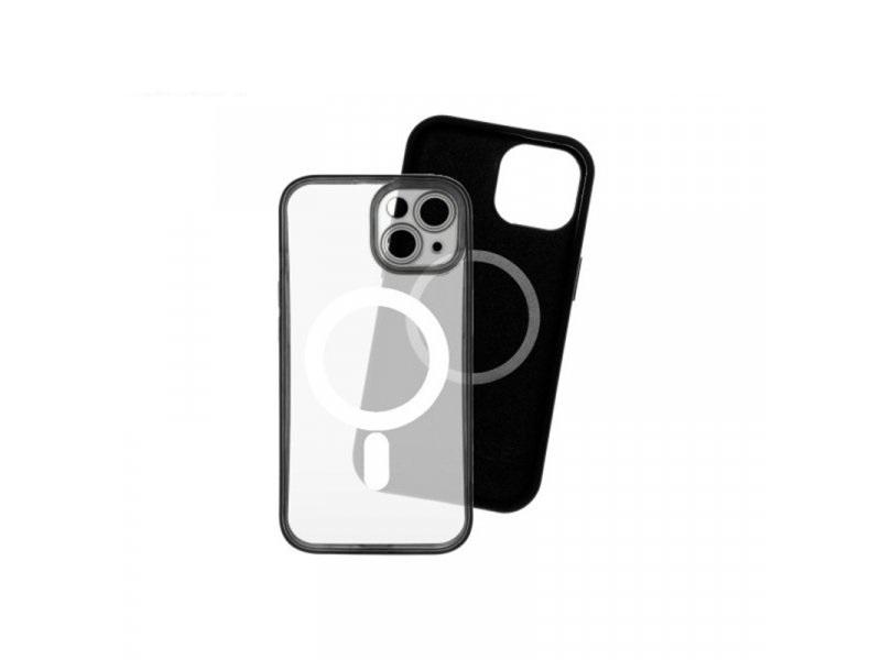 JUST IN CASE 2u1 Maske za mobilni telefon iPhone 15 Plus, MAG MIX, Crne, Providne