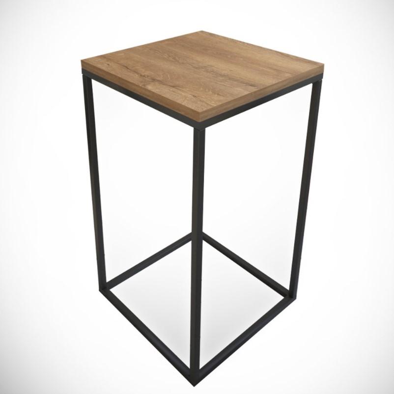 Hanah Home Pomoćni stočić Pure Caucasian, Crno-braon