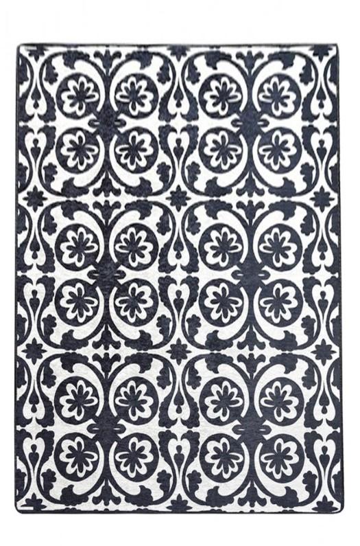 Conceptum Hypnose Enzo Balkon Tepih, 80x300cm, Crno-beli