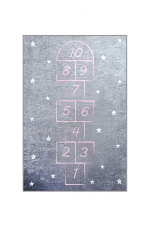Conceptum Hypnose Tepih Hopscotch, 140x190 cm, Tamnosivi