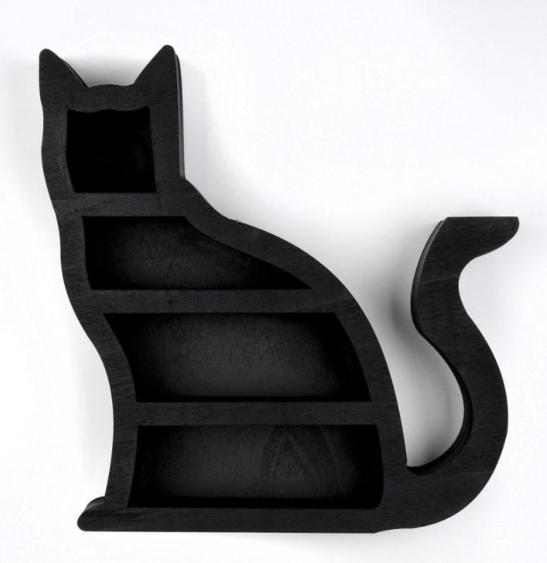 Wallity MEH137 Zidna dekoracija, 38x37cm, Crna