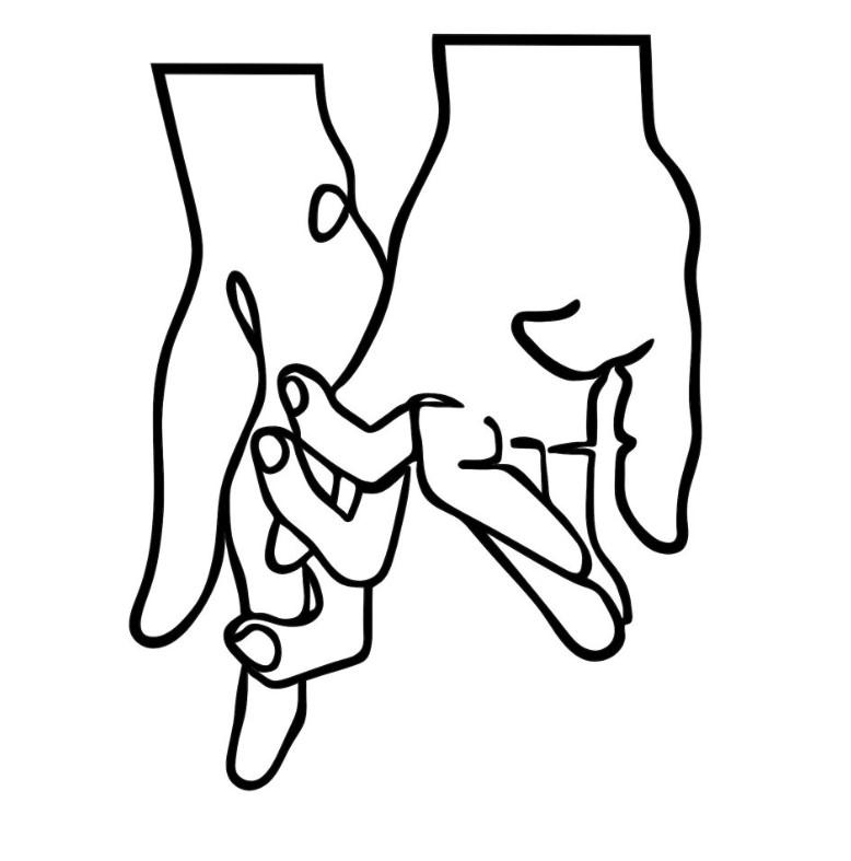 Wallity Zidna dekoracija Pinky Love, 58x76cm, Crna