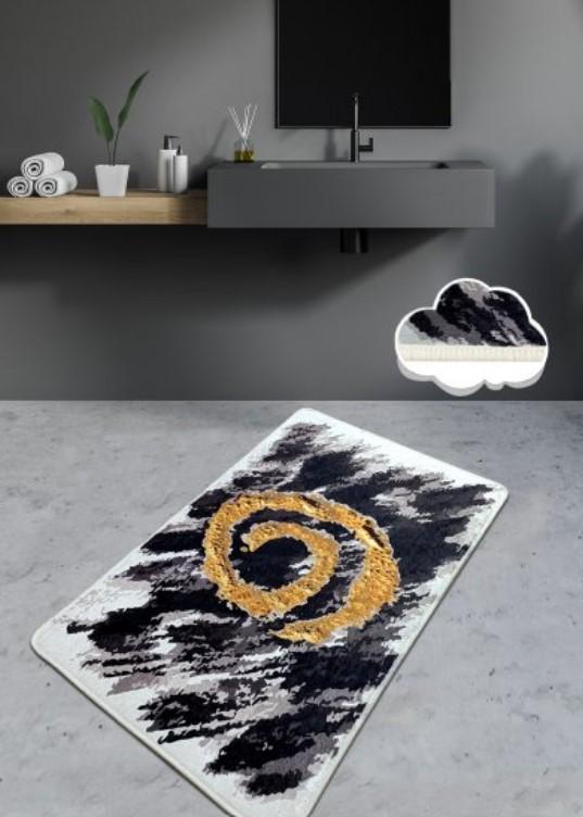 L'Essentiel Maison Kupatilski otirač Dagger, 80x100cm, Crno-sivi