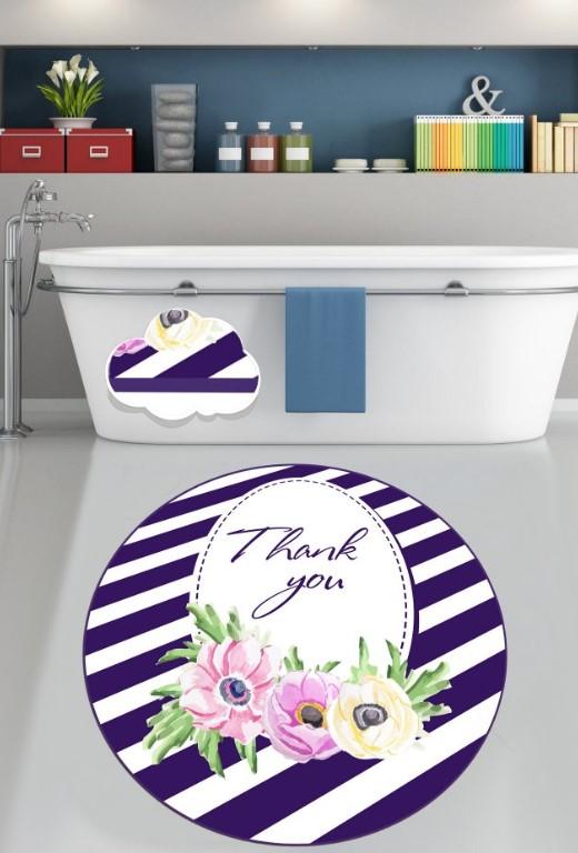 L'essentiel Maison Kupatilski otirač Thank You, 100cm, Šareni