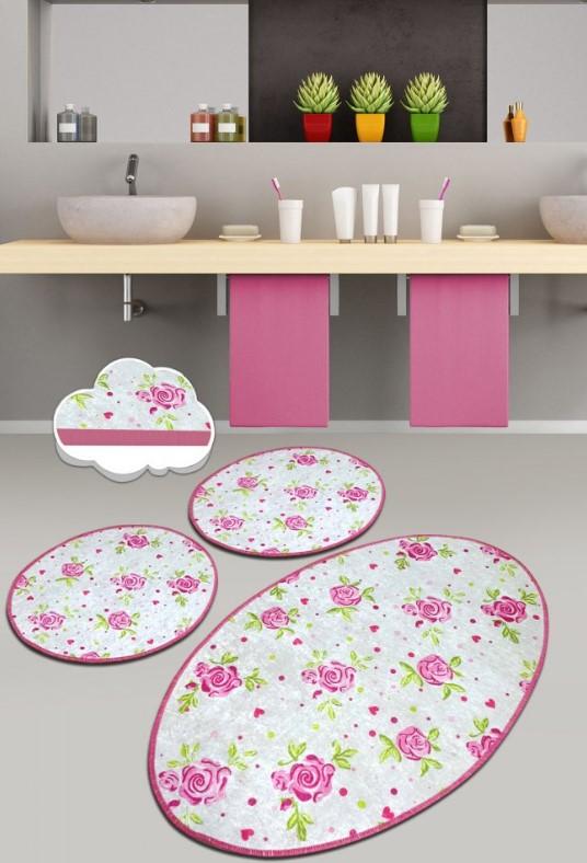 L'essentiel Maison Kupatilski otirač Frezya 1, 3 komada, Roze