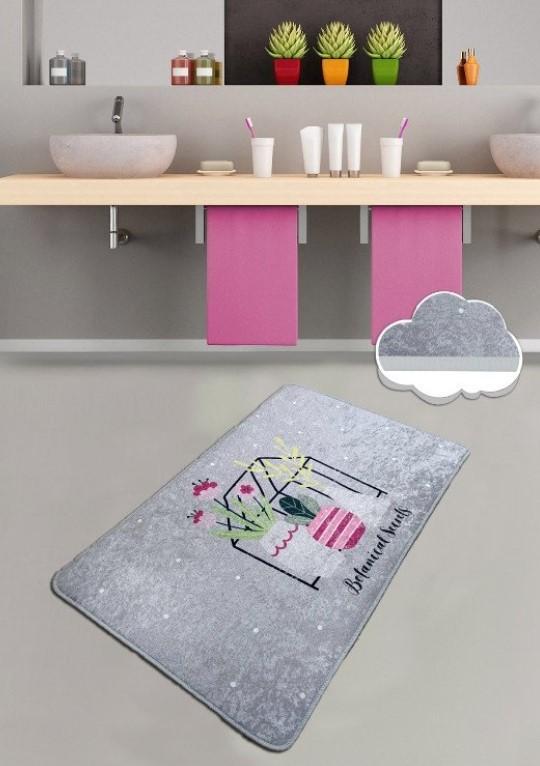 L'Essentiel Maison Kupatilski otirač Botanical Sweets, 80x100cm, Sivi