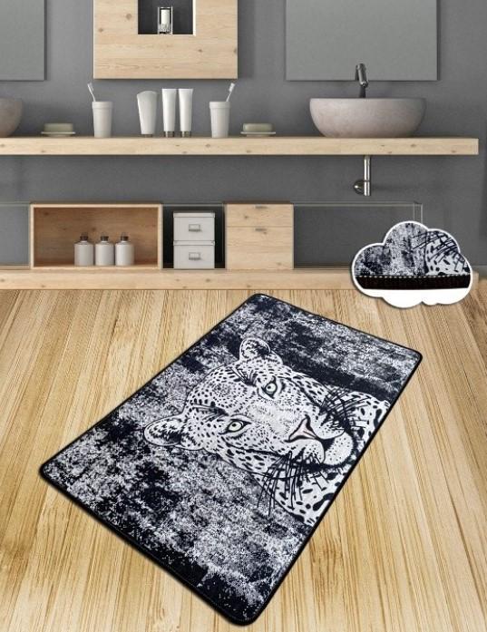 L'essentiel Maison Kupatilski otirač Tiger, 80x100cm, Crno-sivi