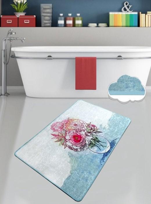 L'essentiel Maison Kupatilski otirač Fennel, 80x100cm, Plavo-sivi