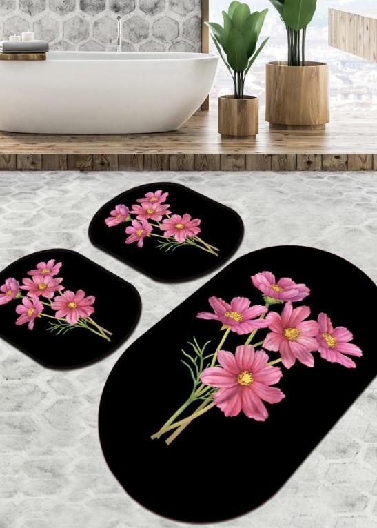 L'essentiel Maison Kupatilski otirač Sitivo, 3 komada, Crni