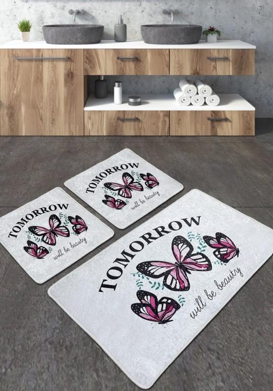 L'essentiel Maison Kupatilski otirač Tomorrow, 3 komada, Sivi