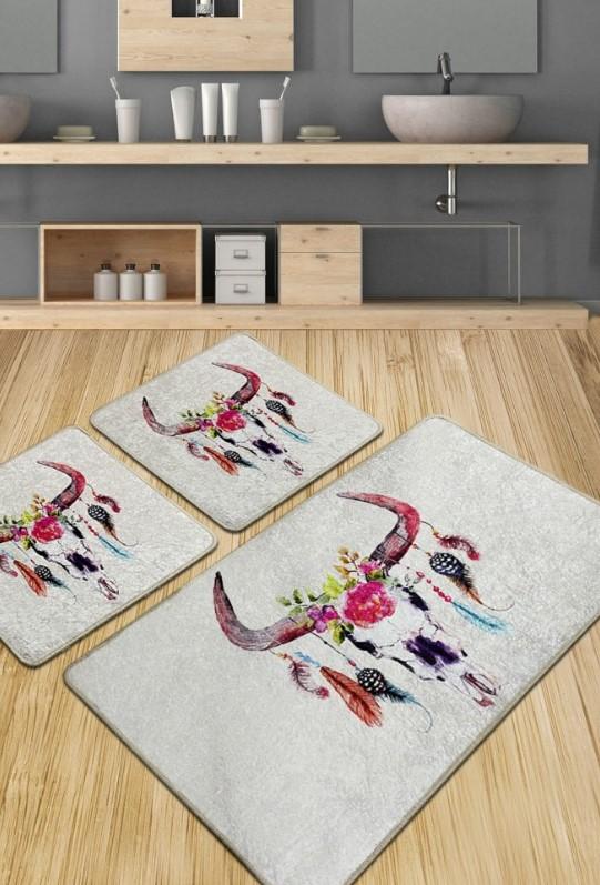 L'Essentiel Maison Kupatilski otirač Cervo, 3 komada, Sivi