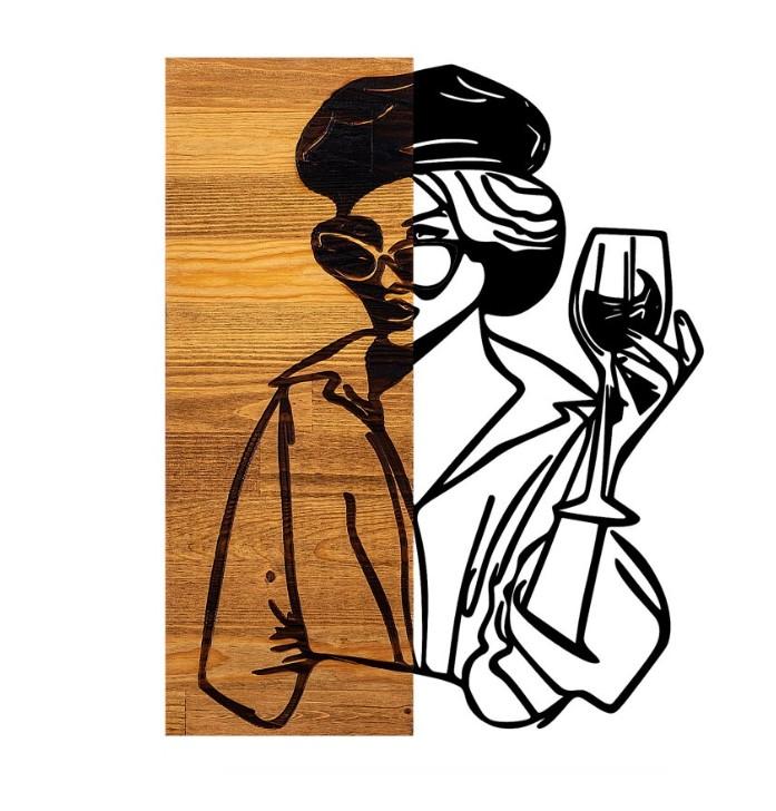 Wallity 899SKL2206 Zidna dekoracija Woman 2, 39x50cm
