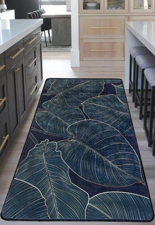 Conceptum Hypnose Tepih Zeleno, 100x200 cm, Tamnoplavi