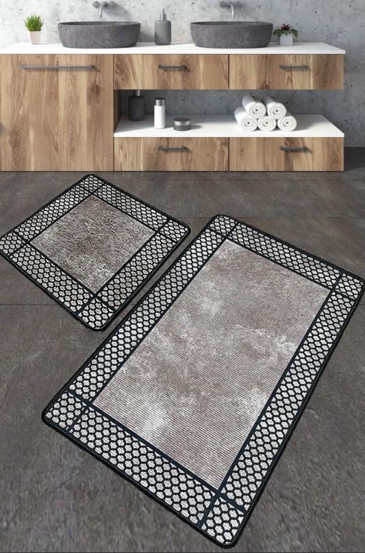 L'Essentiel Maison Kupatilski otirač Beja, 2 komada, Sivi