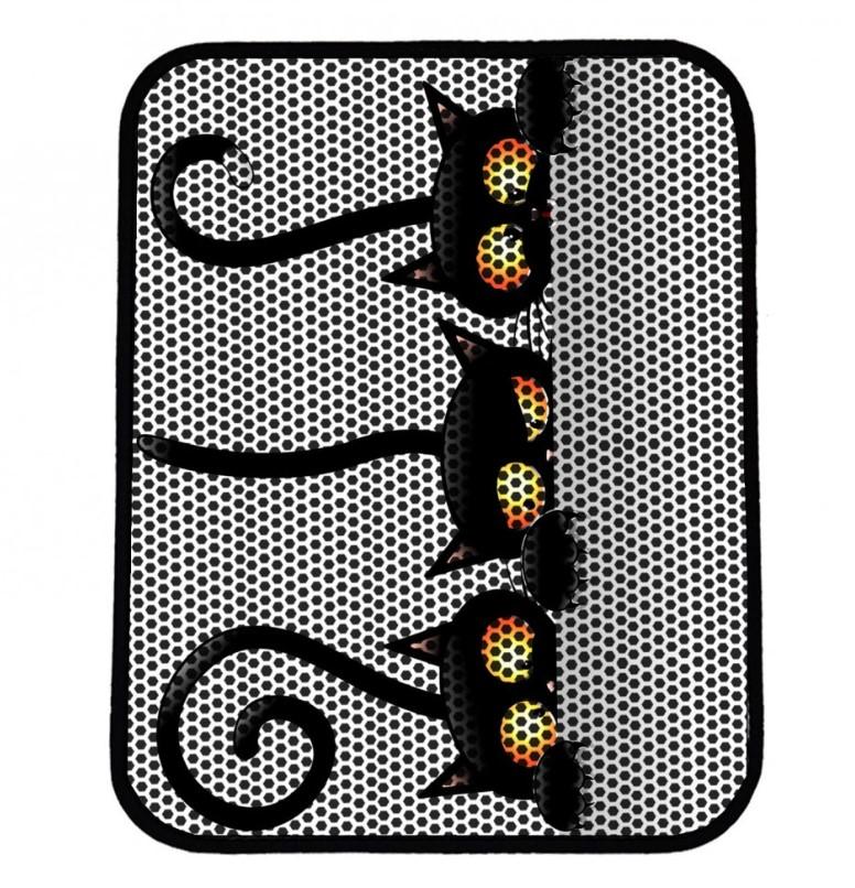 Aberto Design Nrszn0127 Prostirka za mačke, 45x60cm, Crno-bela