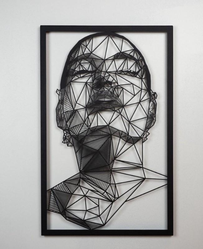 Wallity APT091MS Zidna dekoracija Antonietta, 45x70cm, Crna