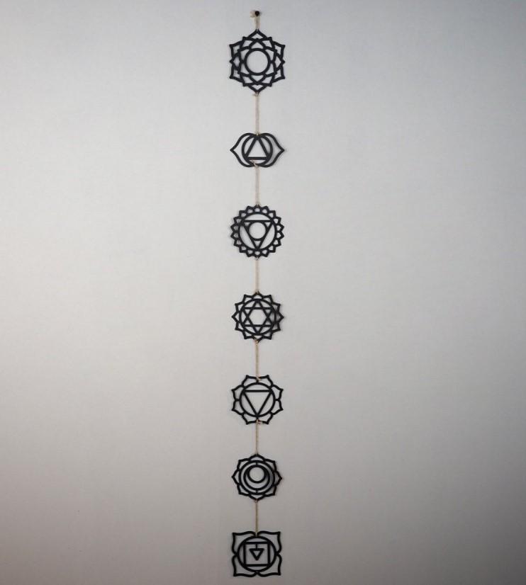 Wallity APT406MS Zidna dekoracija Chakra, Crna