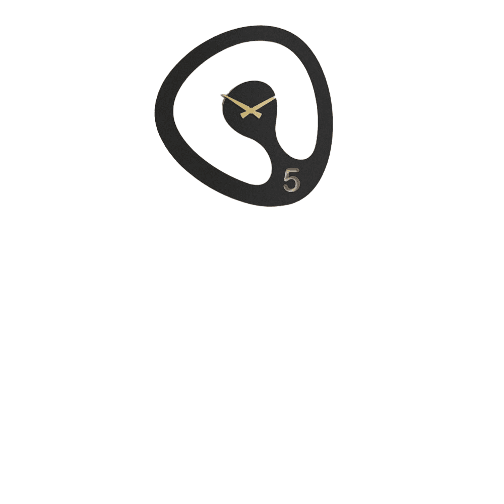 Wallity Zidni sat Amorph APS104, 44 x 45 cm, Crni