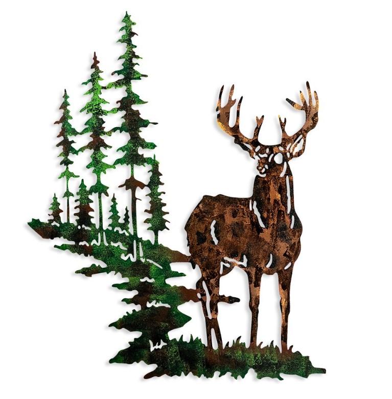 Wallity 930DYU1216 Zidna dekoracija Deer 2, 65x79cm