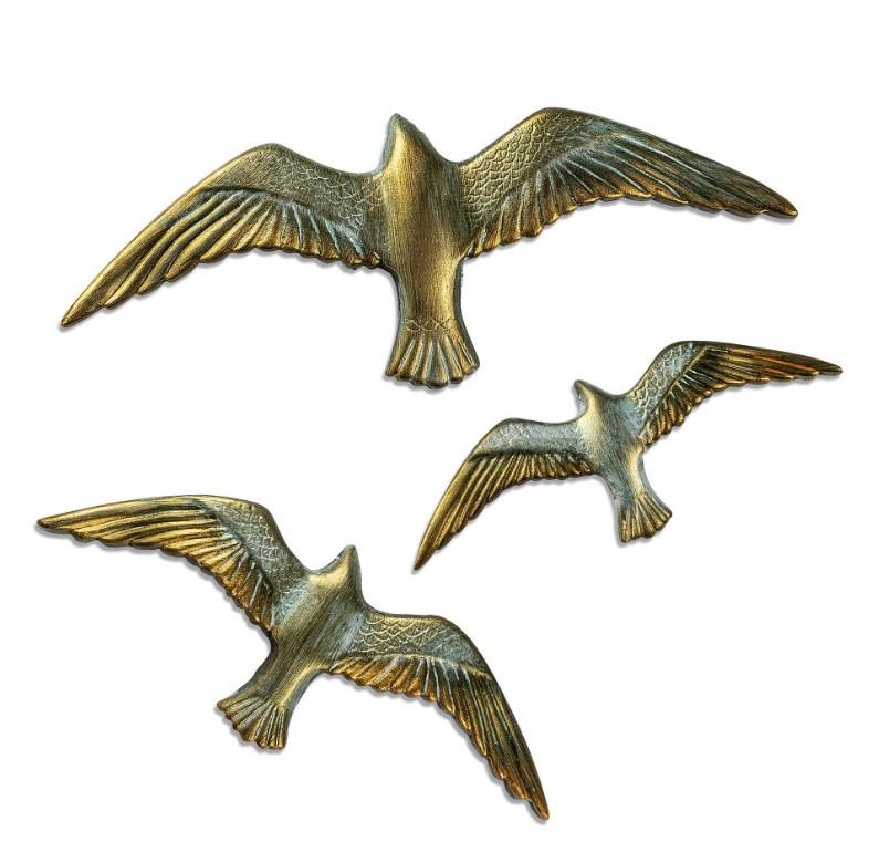 Aberto Design Zidna dekoracija Flying Seagulls 1, 3 komada