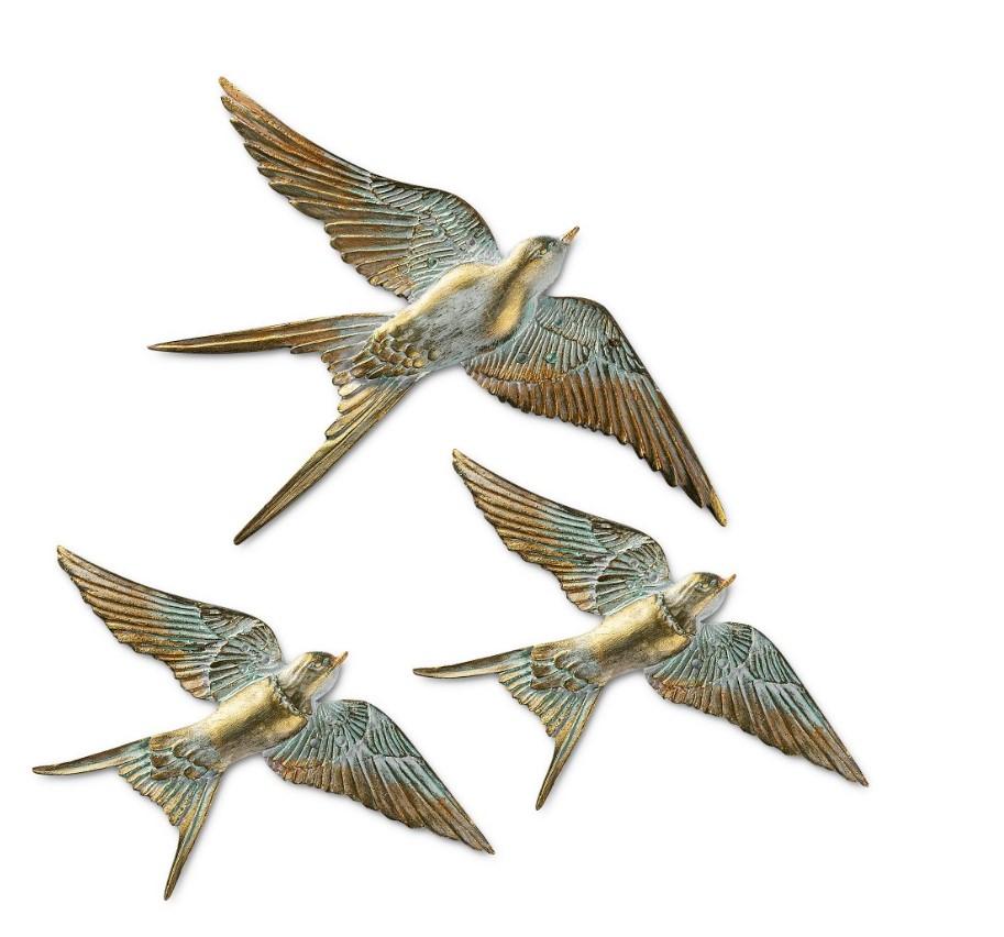 Aberto Design Zidna dekoracija Flying Swallow 1, 3 komada