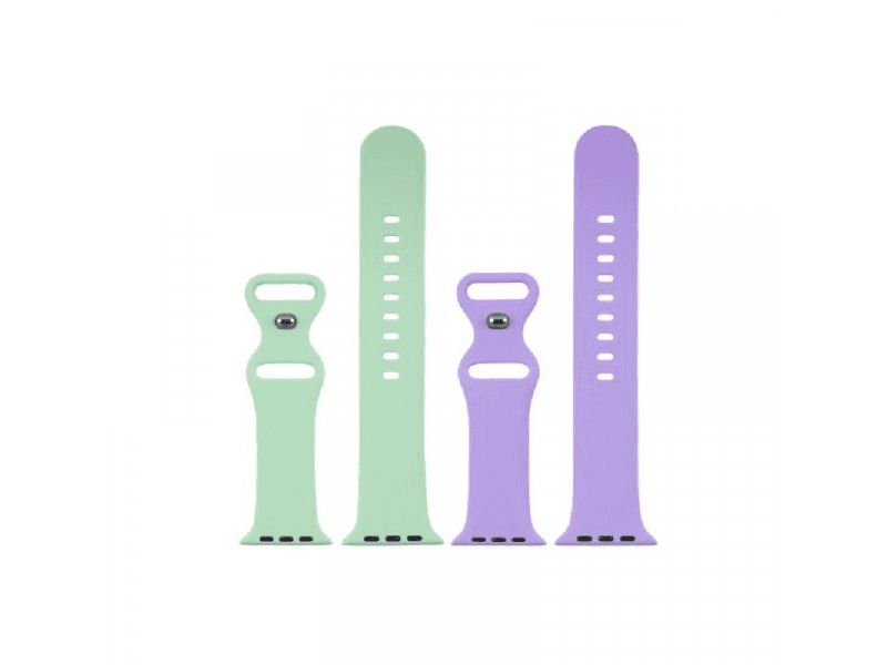 JUST IN CASE Set dve narukvice za Apple Watch, 42-45mm, Zelena i lavanda