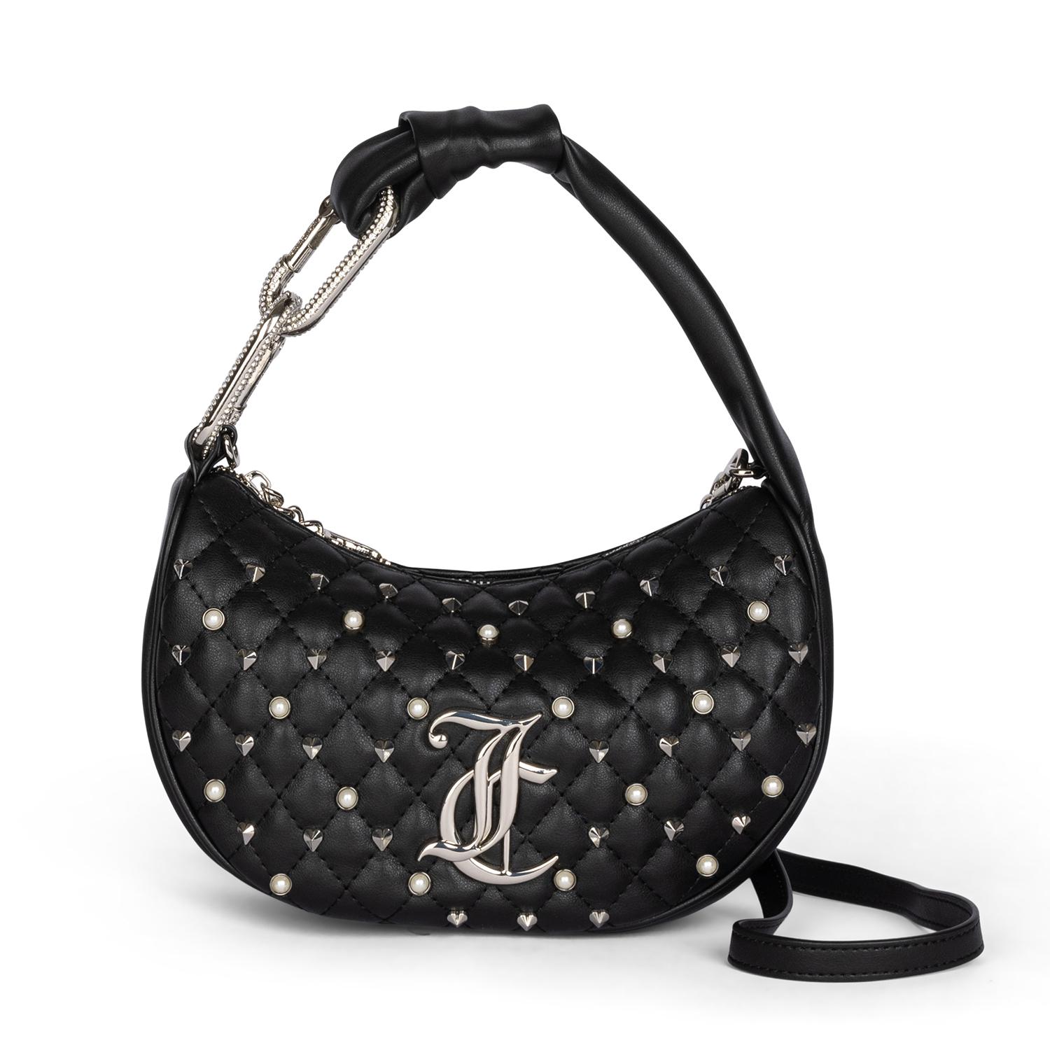 Juicy Couture Ženska torbica Alyssa sa perlicama, Crna