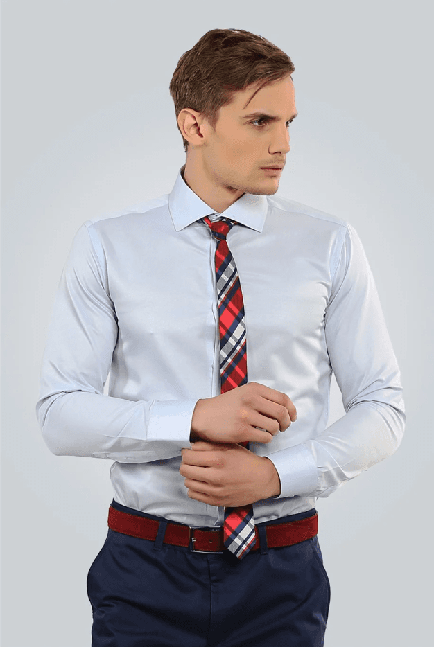 Tudors Modern Fit  Muška košulja Dimi Dotti, Plava