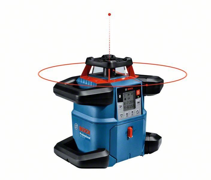 Bosch Rotacioni laser GRL 600 CHV + Laserski prijemnik LR 60 + Zidni držač WM 6 1xProCORE18V 4.0Ah Profi kofer 0601061F00