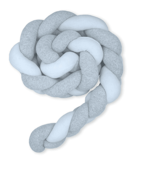 FIM BABY Pletenica belo-siva