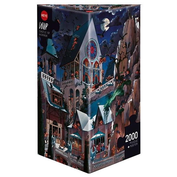HEYE  Puzzle 2000 delova Triangle Loupe Castle of Horror 26127