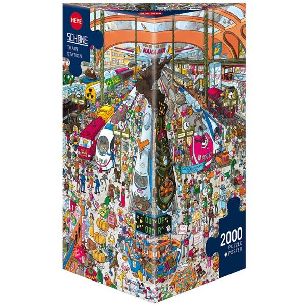 Selected image for HEYE Puzzle Triangle Christoph Schone Train Station 2000 delova 29730