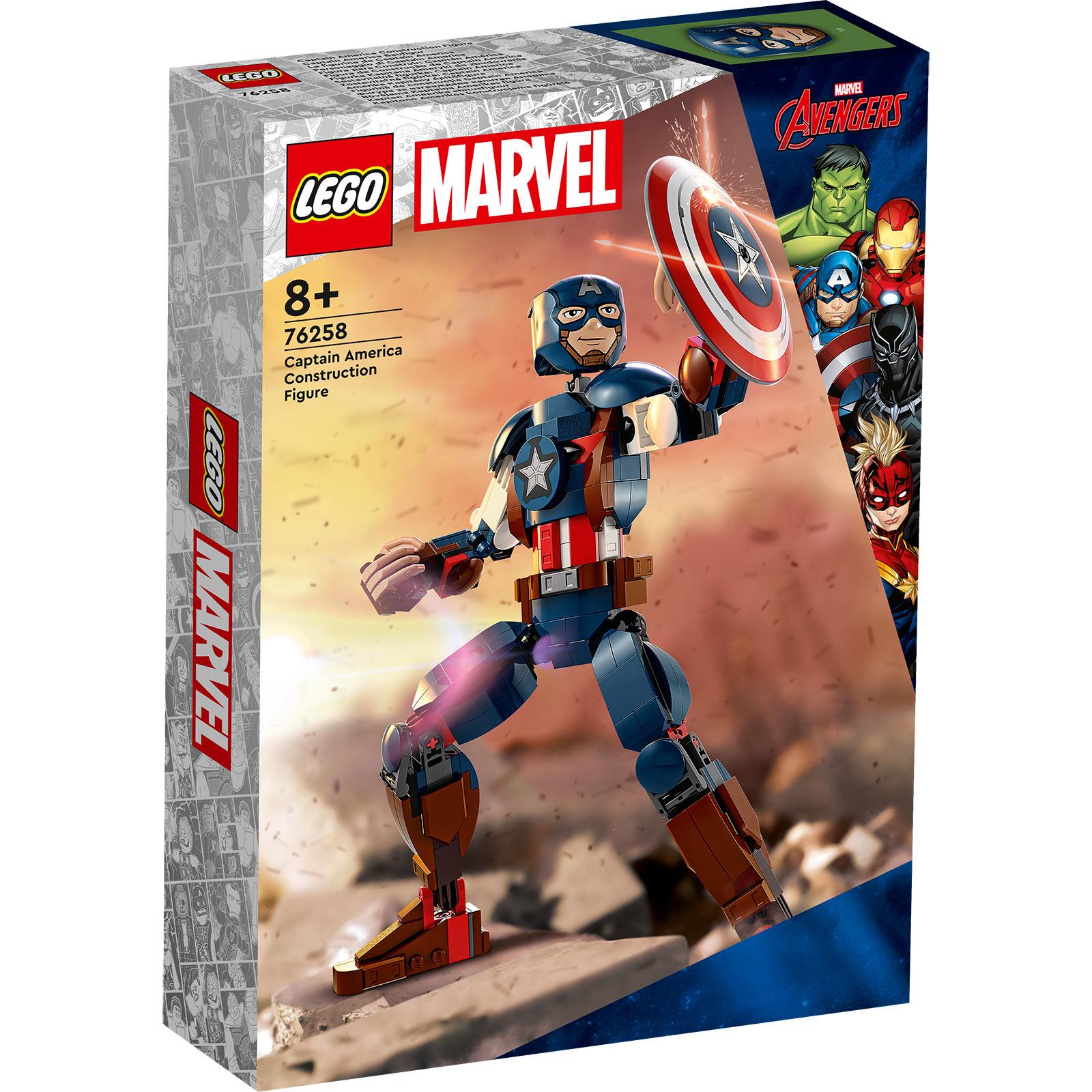 LEGO Kocke Kapetan Amerika – figura za gradnju 76258