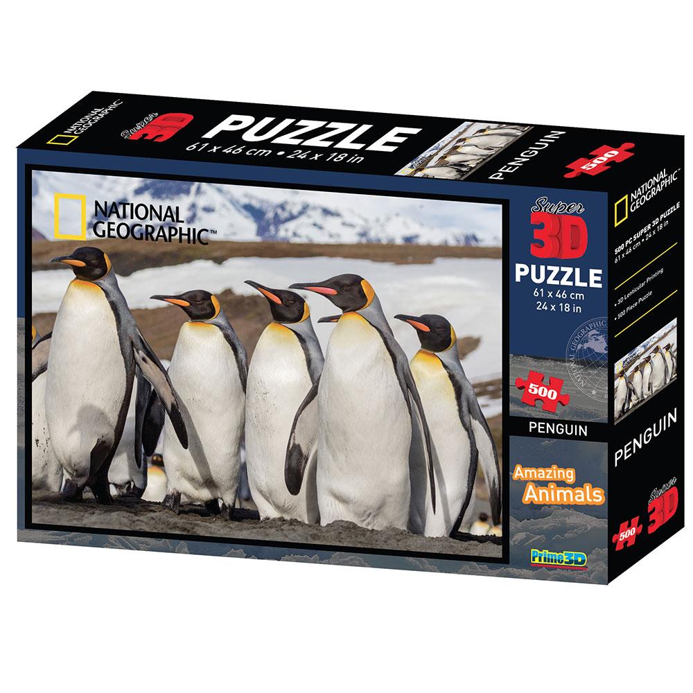 Selected image for NATIONAL GEOGRAPHIC 3D puzzle Pingvini 500 delova