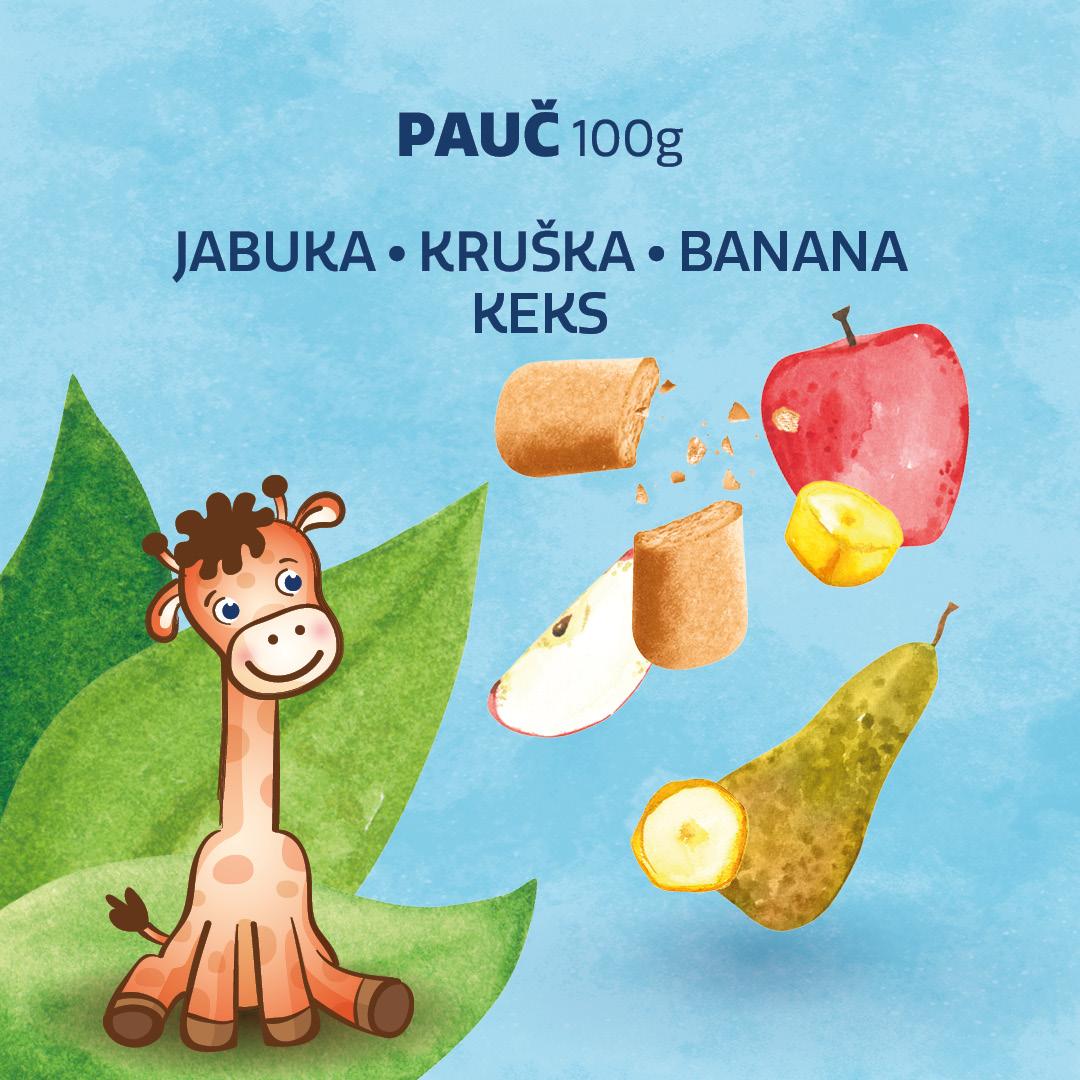 Selected image for Nutrino Pauč, Jabuka, kruška, banana i keks, 100g, 6 komada