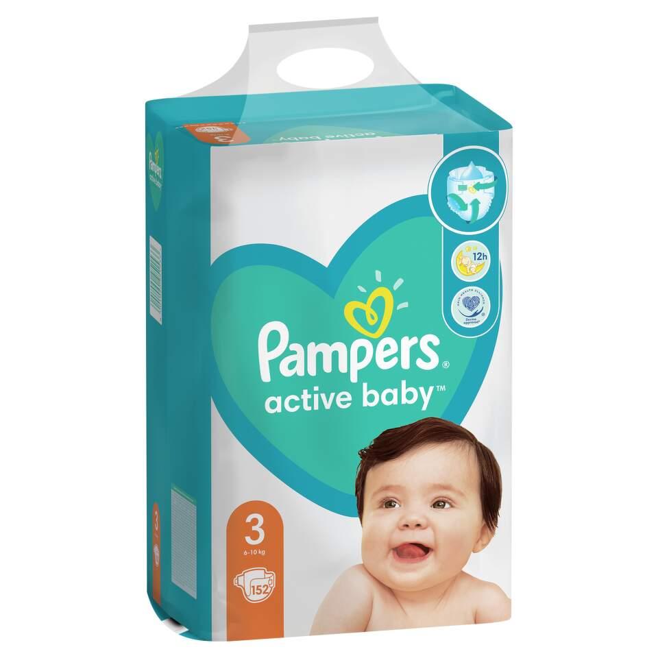 Selected image for Pampers Active Baby Pelene, Mega Box, Veličina 3, Midi, 152 komada
