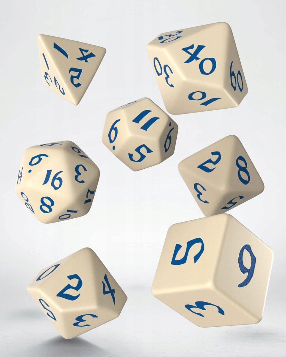 Selected image for Q WORKSHOP Kockice Classic Runic Beige & Blue Dice 7/1