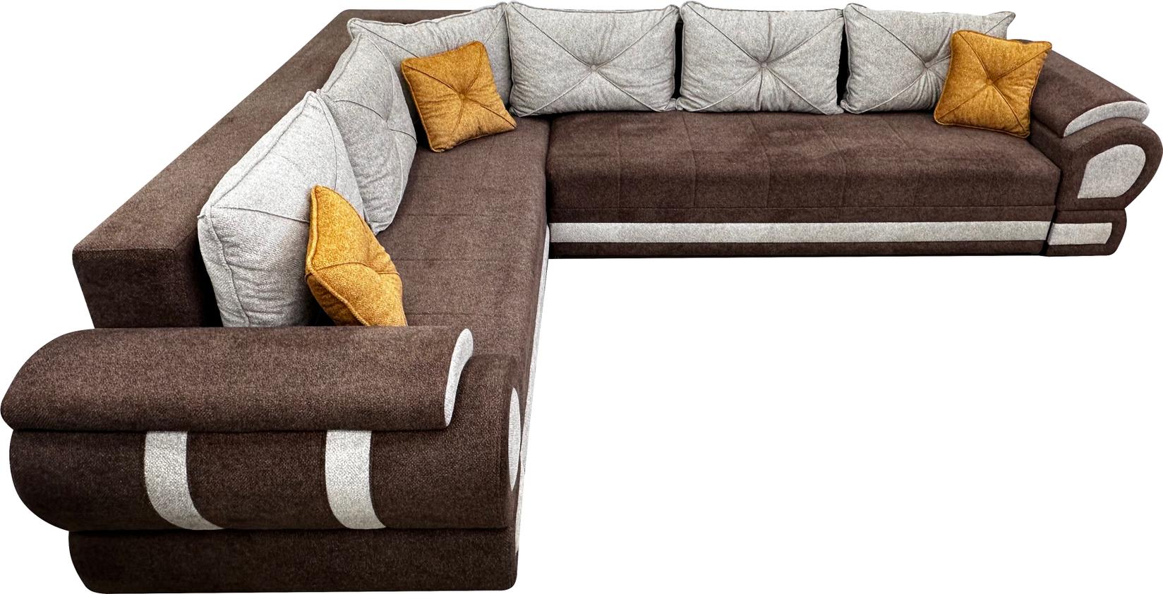 Bata Đ Ugaona garnitura Modena lux, Braon-bež