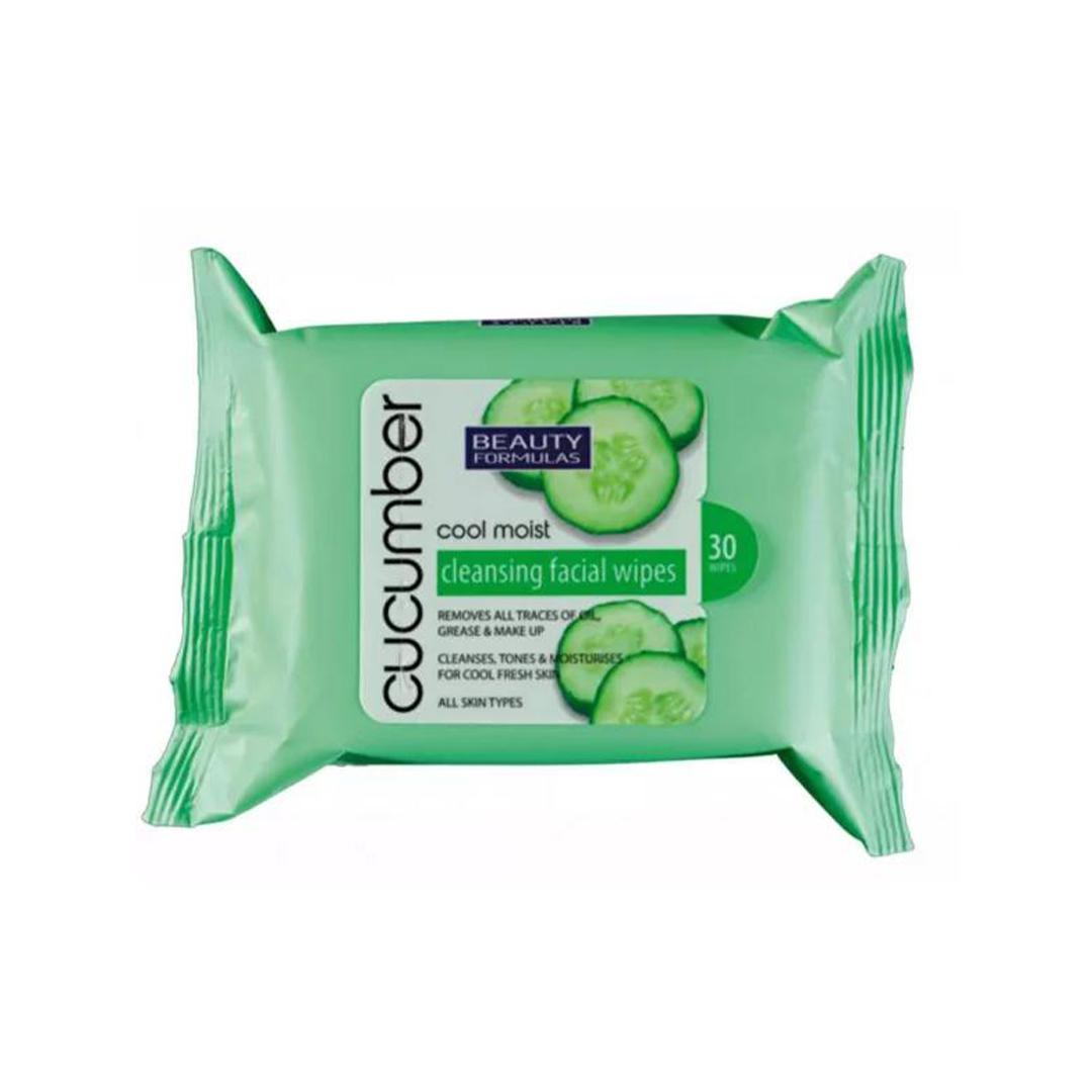 Beauty Formulas Cucumber Vlažne maramice za čišćenje lica, 30 komada