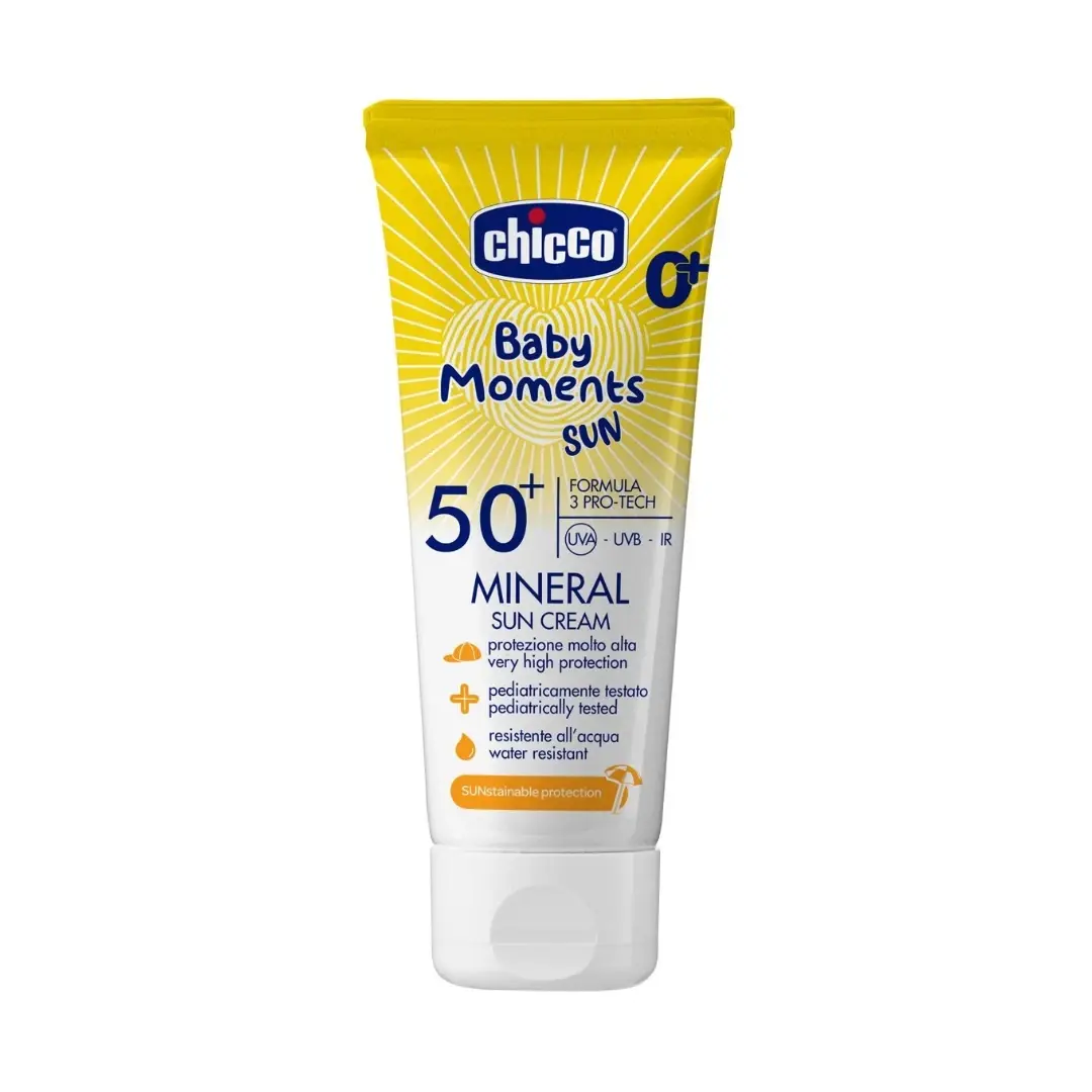 Selected image for Chicco® Baby Moments SUN Mineralana Krema SPF50+ 75 mL