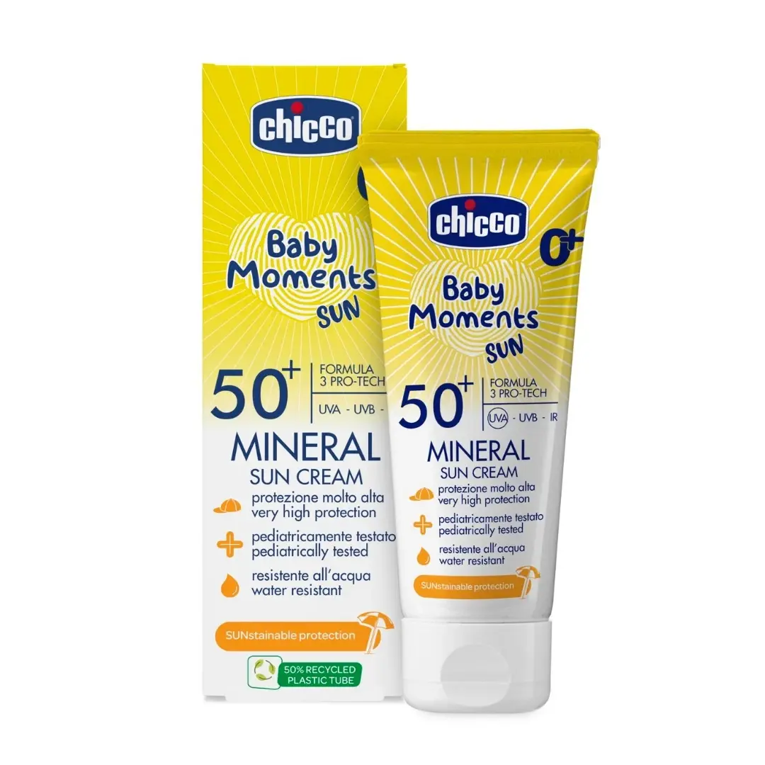 Selected image for Chicco® Baby Moments SUN Mineralana Krema SPF50+ 75 mL