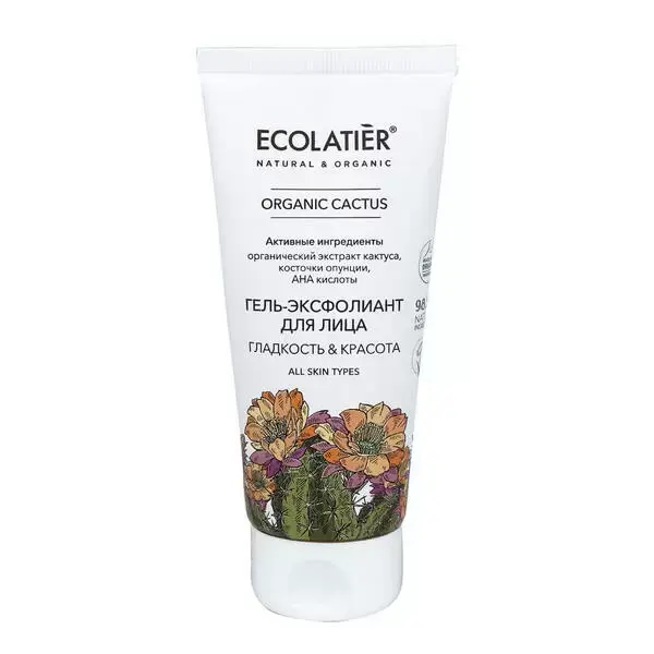 Selected image for ECOLATIER Green Face Piling za lice sa organskim kaktusom i vitaminom C za suvu kožu ORGANIC CACTUS 100 ml