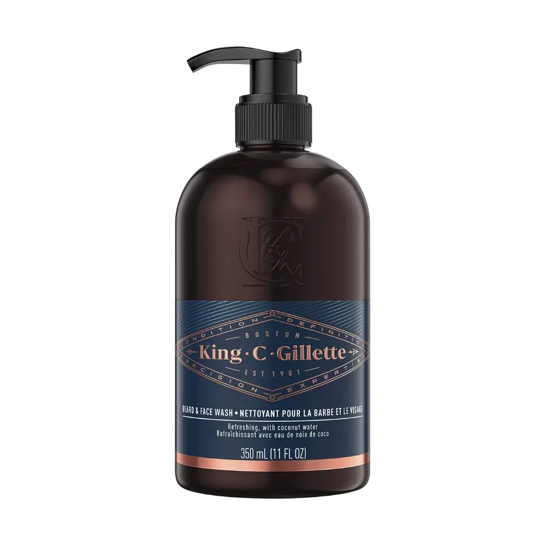 KING C. GILLETTE Sredstvo za pranje brade i lica 350 ml