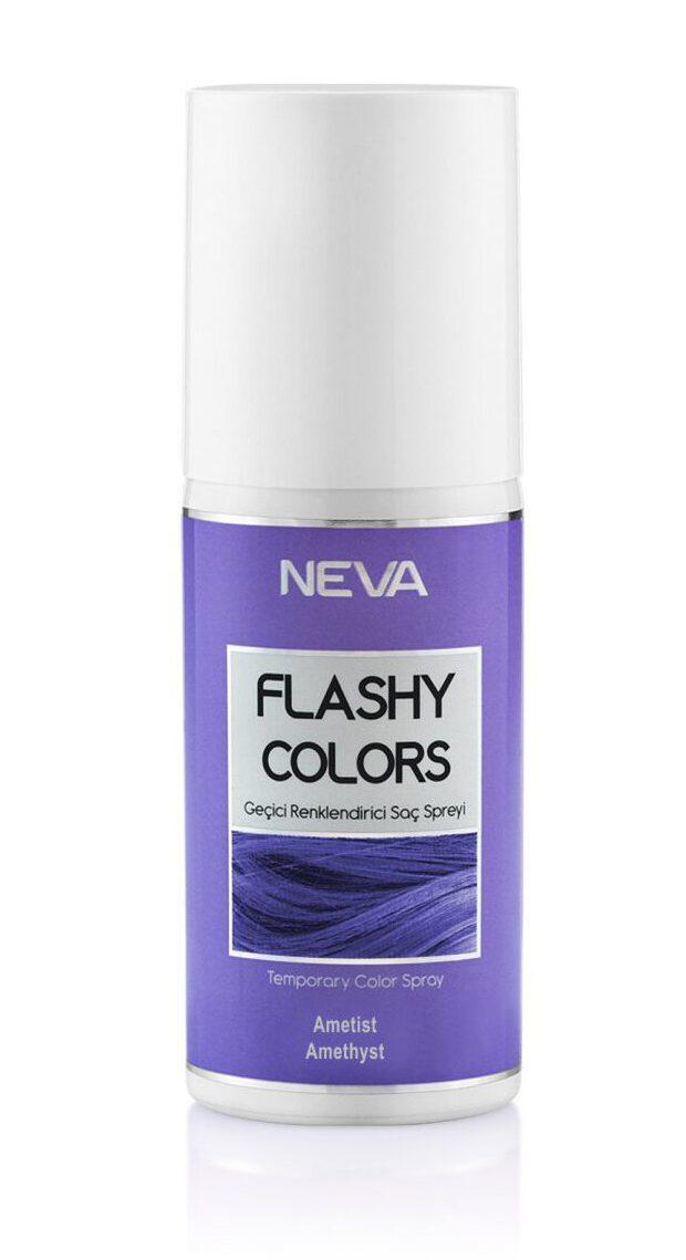 NEVA Flashy colors Sprej za kosu, Ljubičasta, 75 ml