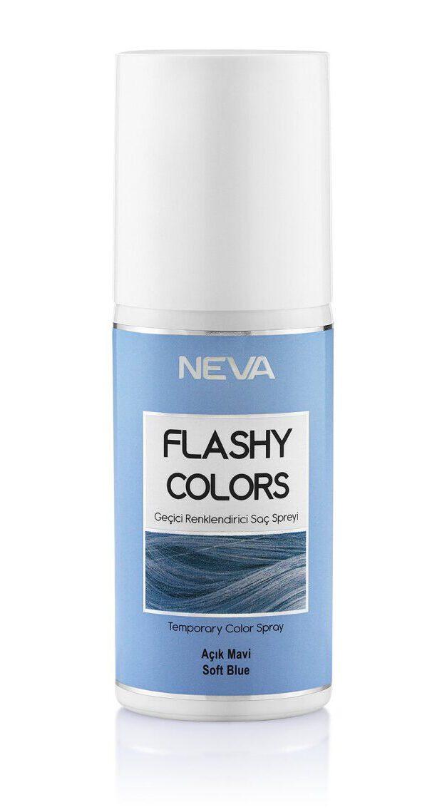 NEVA Flashy colors Sprej za kosu, Svetloplava, 75 ml