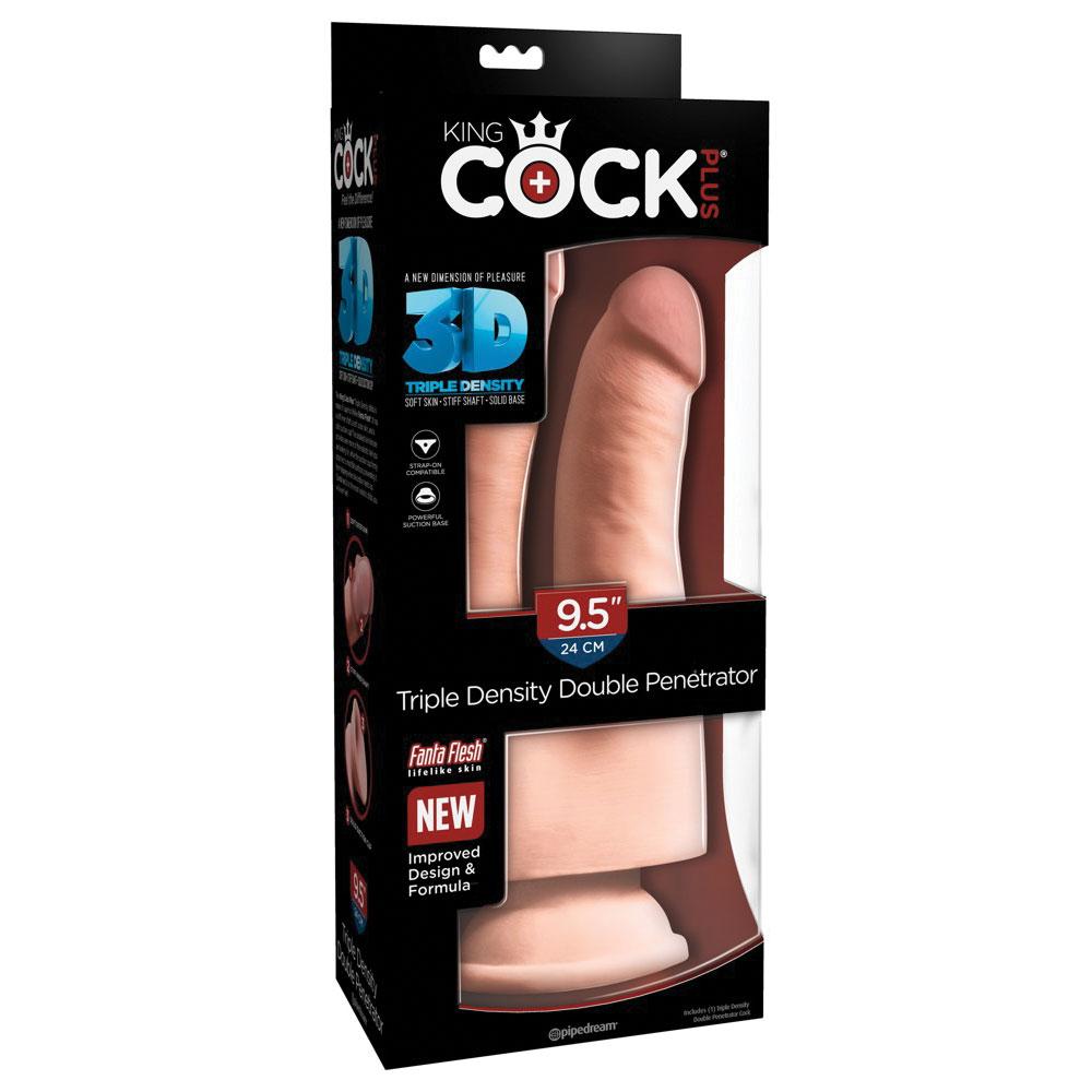 Selected image for Pipedream King Cock 9,5" 3D Dupli Dildo