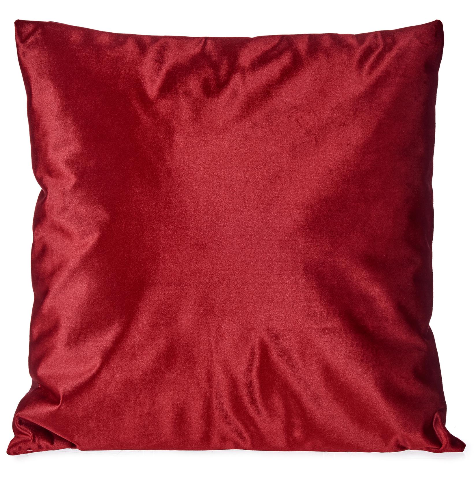 GIFTDECOR Ukrasni plišani jastuk 45x45 crveni